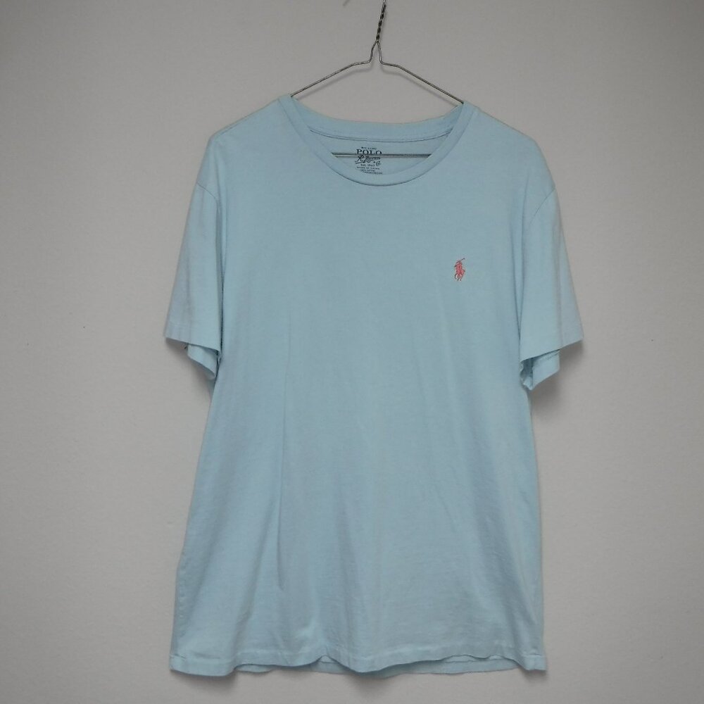 Polo Ralph Lauren Men's Light Blue Short Sleeve T-Shirt